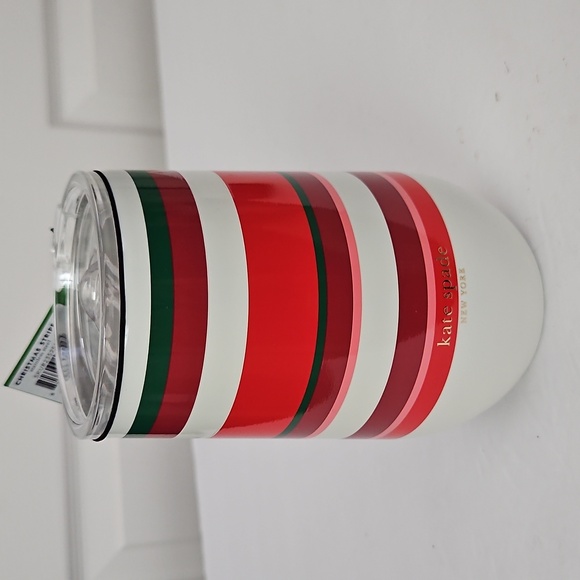 kate spade Other - Kate Spade NY NWT Christmas Stripe Tumbler